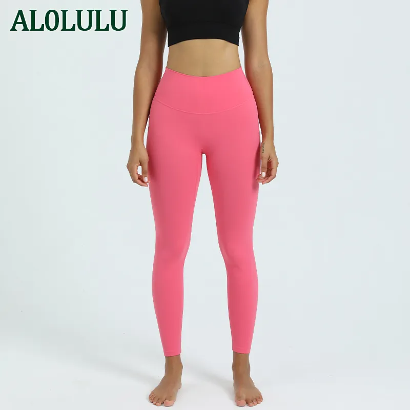 Al0lulu Custom Logo Professional Högkvalitativ yogabyxor Leggings Sport Fitness Yoga kläder