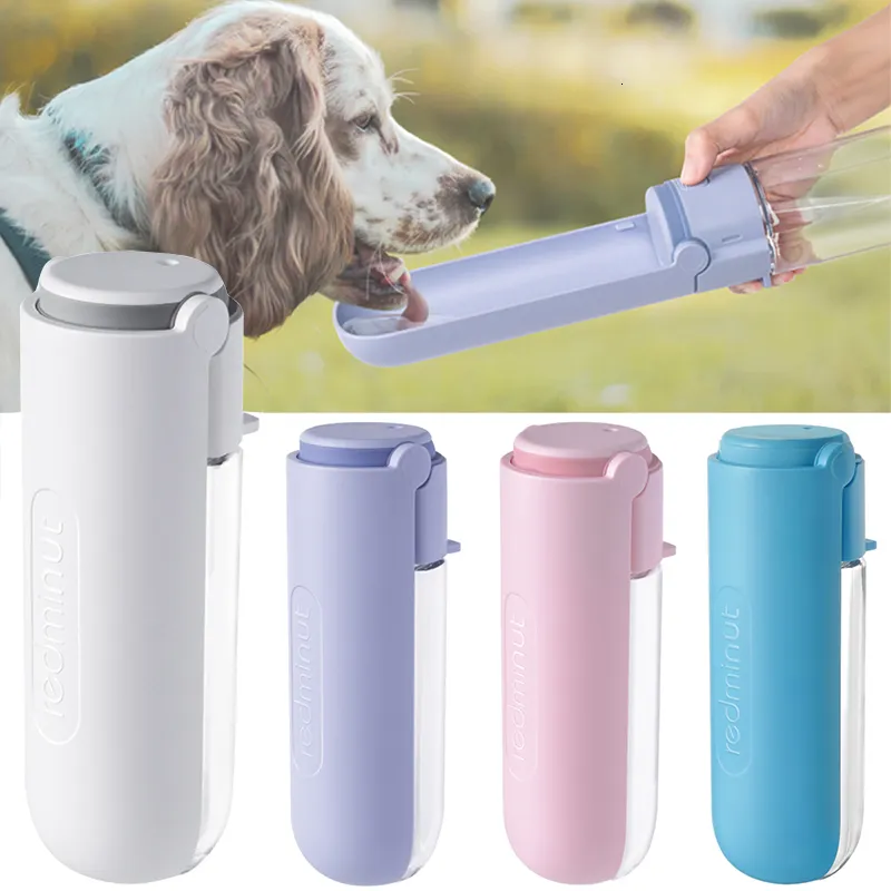 Cat Bowls Feeders Portable Foldable Dog Water Bottle For Large Dogs Outdoor Feeder Travel Anti Leak Drinkers Dispenser Pet Accessories 230713