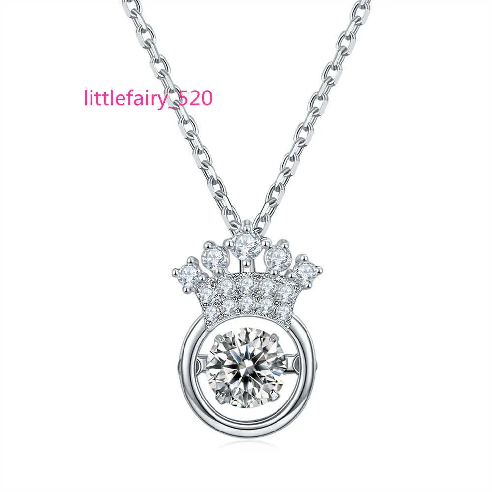 Collane con ciondolo Nuove donne creative di design Collana di gioielli in argento sterling 925 Moissanite all'ingrosso