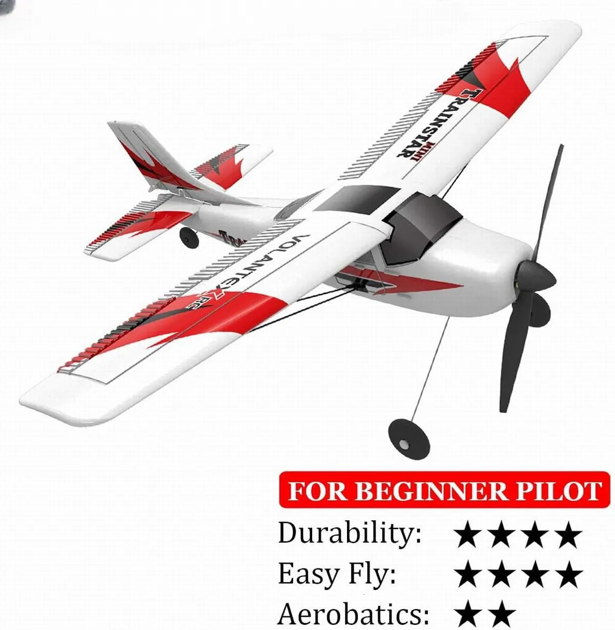 ElectricRC Aircraft RC Airplane 3CH TrainStar Mini 400 Nybörjare med XPILOT GYRO SYSTEM 7611 RTF Glider Planes for Adults Toys Kids 230713