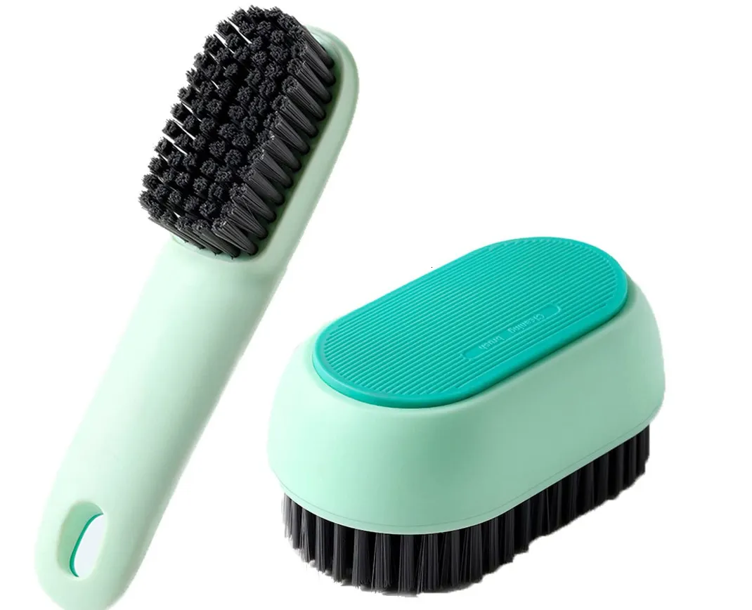 Autre organisation d'entretien ménager brosse de nettoyage de chaussures paquet de 2 blanchisserie gommage doux baskets ergonomie poignée poils C 230714