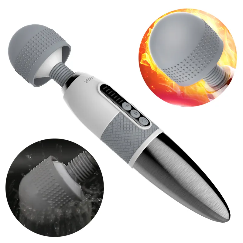 Vibratoren Leten Riesiger Kopfvibrator für weibliche Masturbation, Orgasmus, AV-Zauberstab, Massagegerät, Nippel-Klitoris-Stimulation_voghion.com