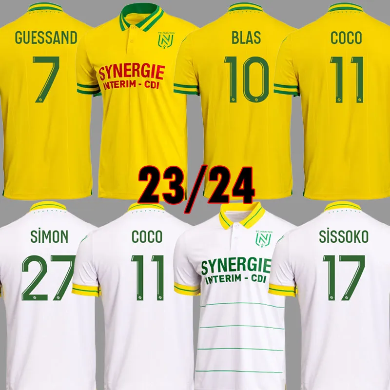 2023 2024 Nantais Maillots FC Nantes Etoile camisetas de fútbol Special Black Champions Re-Edition 23 24 M. MOHAMED BLAS COCO SIMON camiseta de fútbol hombres niños maillot de foot