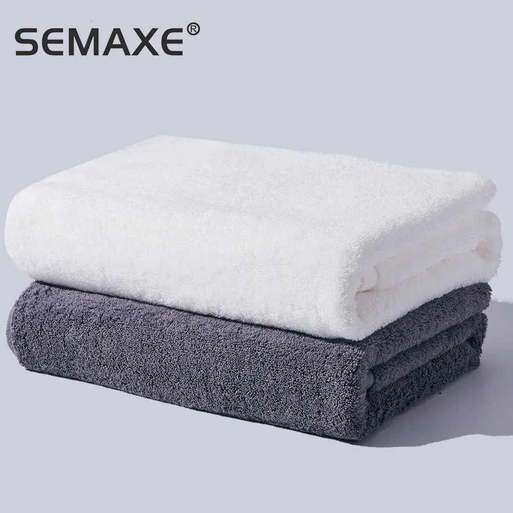 Handduk Semaxe Bath Pure Cotton Luxury High Quality Set 70x140cm Tvådel mjuk superabsorberande gul vit blå G 230714