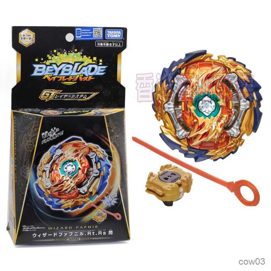 4d Beyblades Original Takara Tomy Beyblade Burst B139 Wizard Fafnir Ratchet Rise Sen B-139 Gold Edition Collection Toys R230714