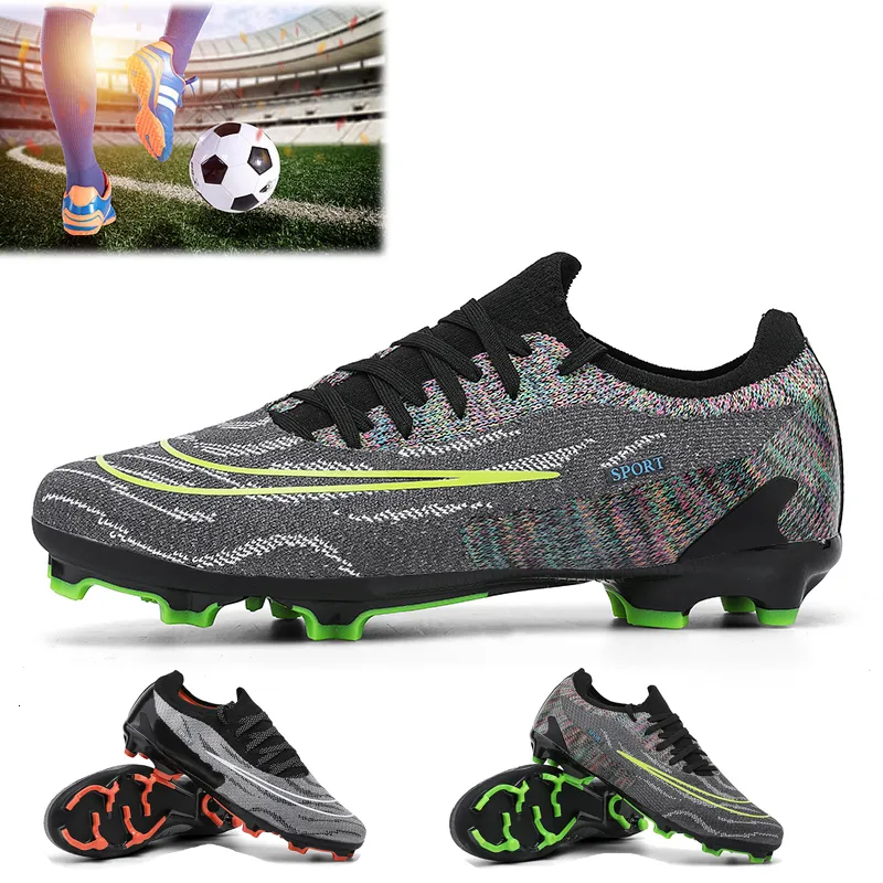 Foots Shoes Football Boot Мужские TF/FG Blue High Top Non Slip Outdoor Football Boots Мужские и женские футбольные обувь 230714