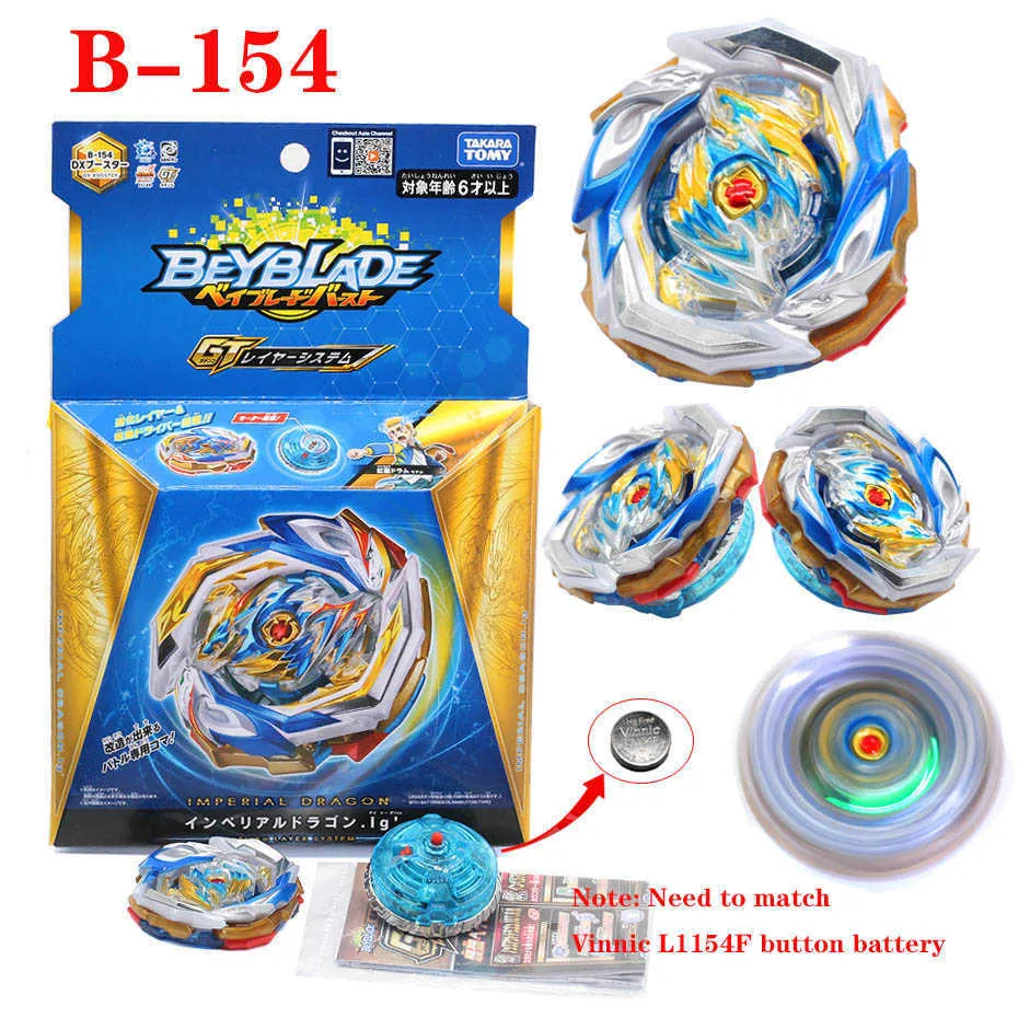 4D Beyblade Originale Takara Tomy Beyblade Burst B-154 Imperial Dragon.Ig' DX Booster Giocattoli per bambini Autentici