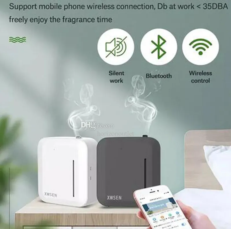 Intelligent Bluetooth Aroma Fragrance Machine USB Battery Air Purifiers Scent Unit Essential Oil Diffuser 150ml Timer APP Control for Smart Home Hotel Office DHL