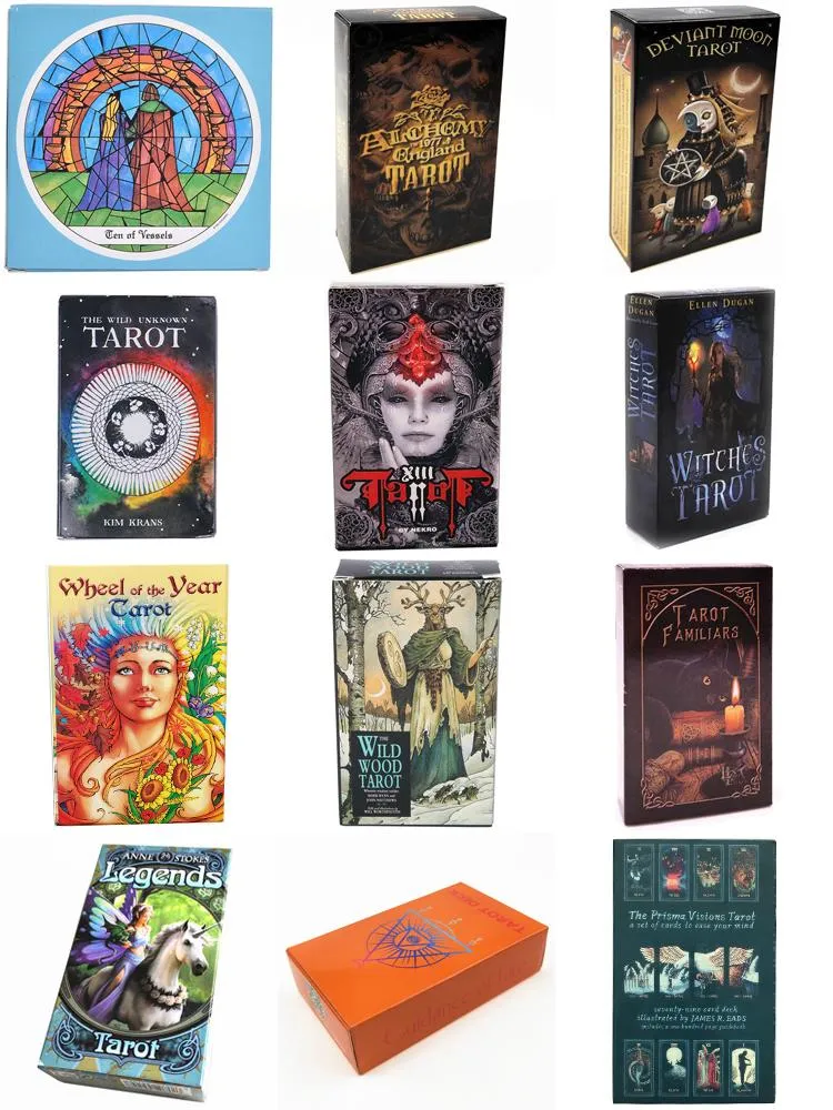 Tarot Card Oracle Cards Jeux de société Set Party Entertainment divination usage personnel Pour adulte