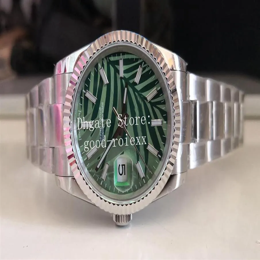 2021 nieuwe stijl horloges dames olijfgroen palmblad wijzerplaat BP fabriekshorloge 36 mm unisex automatisch 2813 BPF heren 126234 Jubilee Brace214J