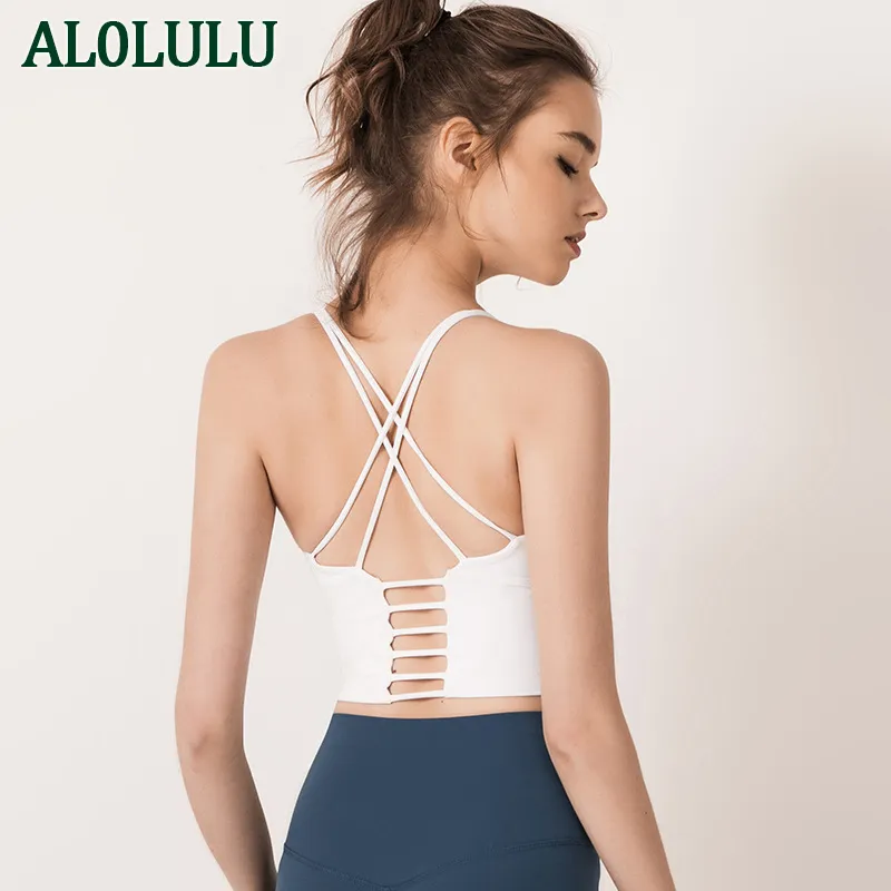 AL0LULU Yoga Bras Nouveaux Sous-Vêtements De Sport Femmes Antichoc Running Fitness Beauté Dos Yoga Gilet Plus La Taille Soutien-Gorge