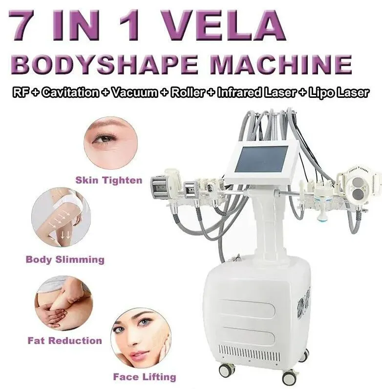 Poderoso Vertical + Cavitação + Vácuo + RF + Almofadas de Resfriamento Corpo Facial Formato do Corpo Máquina de Escultura Corporal V10 Rolo a Vácuo Máquina de Emagrecimento formato do corpo