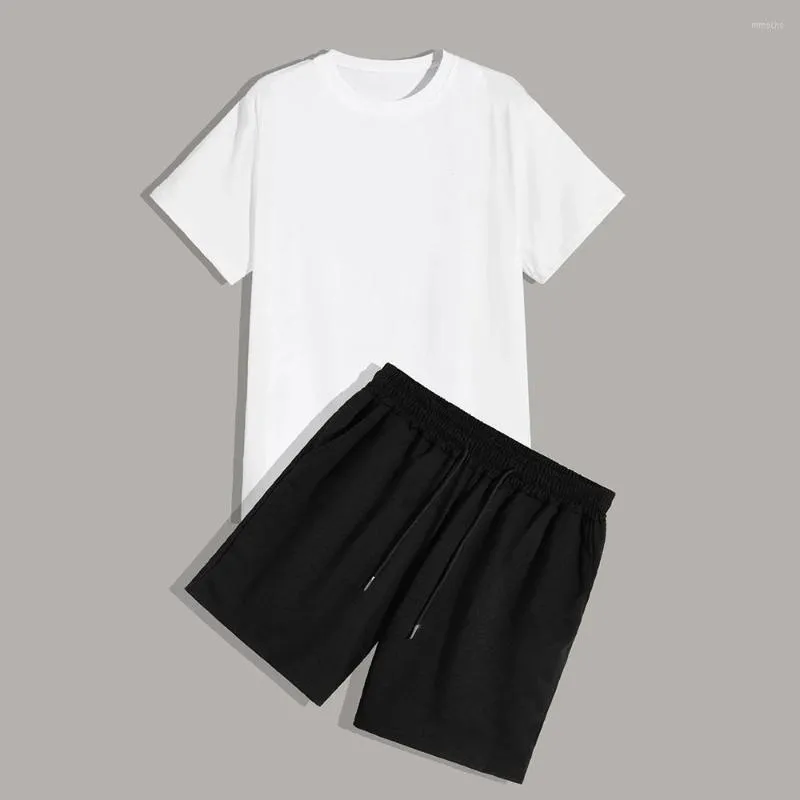 Survêtements pour hommes été hommes femmes t-shirts shorts 2 pièces costumes mode plage pantalons courts survêtement décontracté tenue de plein air vêtements course à pied