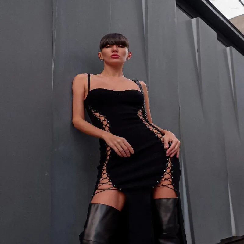 Sultry Bodycon Mini Dress - Sexy Spaghetti Strap Dress with Eyelet Detail, Little Black Dress for Summer Parties & Date Night from Dhgate Basic & Casual Dresses - price 65.33 Sultry Bodycon Mini Dress - Sexy Spaghetti Strap Dress with Eyelet Detail, Little Black Dress for Summer Parties & Date Night from Dhgate Basic & Casual Dresses - price 65.33