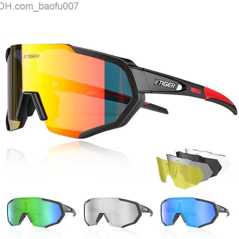 Lunettes de soleil X-TIGER verres polarisés lunettes de vélo Lunettes de vélo de course lunettes de soleil photoélectriques sport VTT lunettes de vélo de montagne Z230726