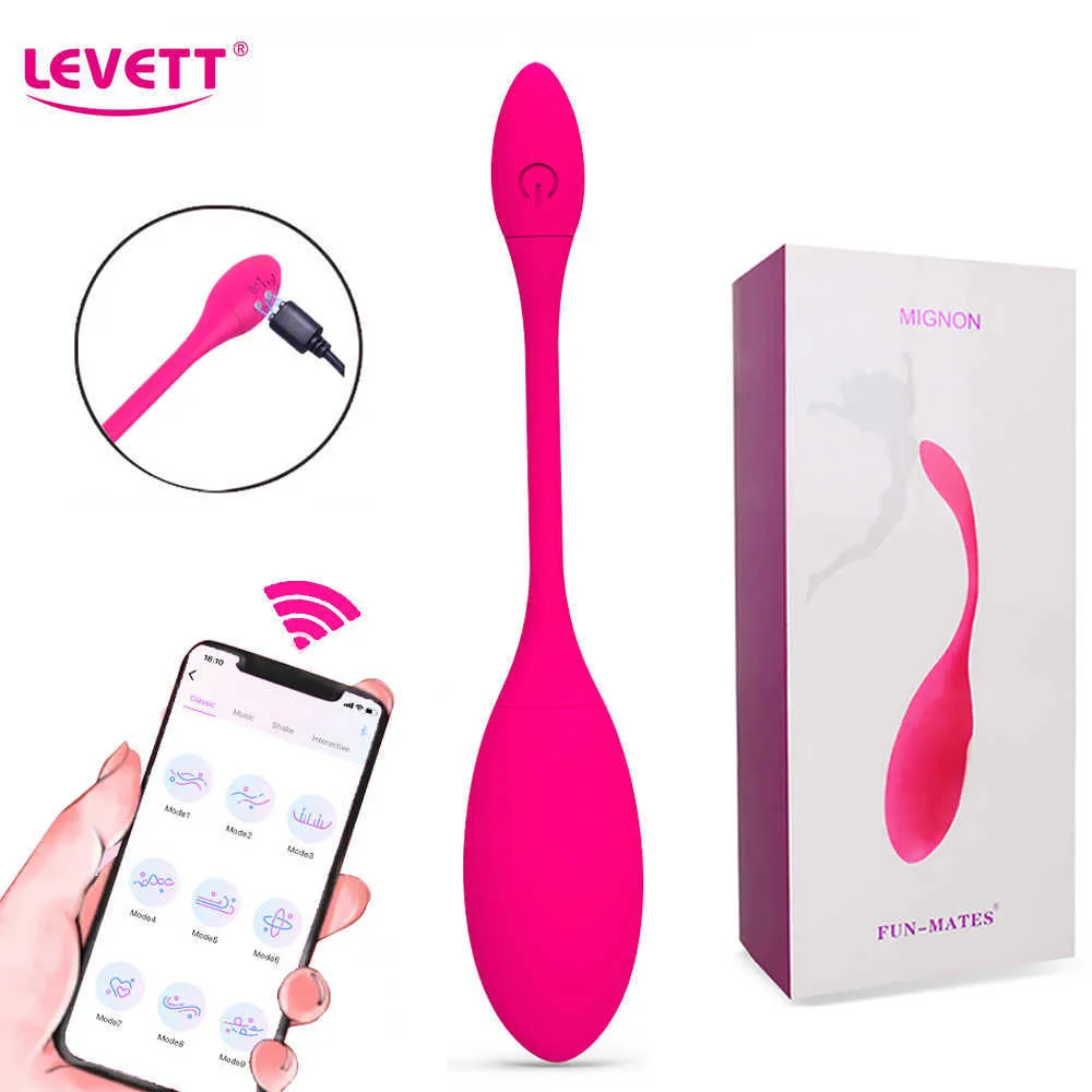 Vibratori LEVETT APP Control Egg G Spot Vagina vibrante Kegel Balls Vibratore Dildo femminile Mutandine indossabili Giocattoli sessuali per donne 230627