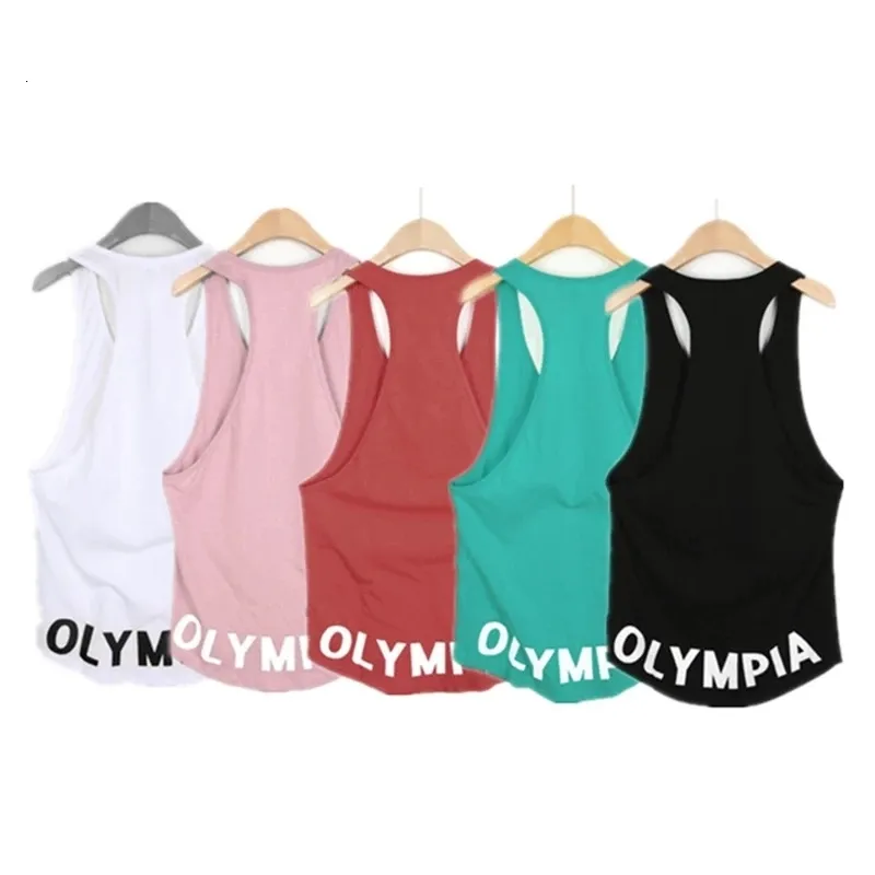 Canottiere da uomo OLYMPIA Canottiera senza maniche con dorso scollato per uomo Allenamento Fitness Gym Tee 230713