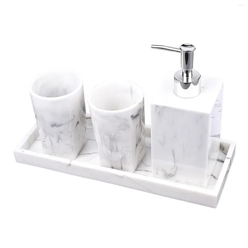 Conjunto de acessórios de banho Acessórios de banheiro Bandeja de frasco de loção Recarregável Essencial para balcão El Apartment Fácil de limpar resistente