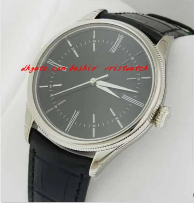 orologio da polso di lusso moda 50509 oro bianco quadrante nero nuovo modello 50509 orologio da uomo meccanico automatico completo orologi da uomo di alta qualità