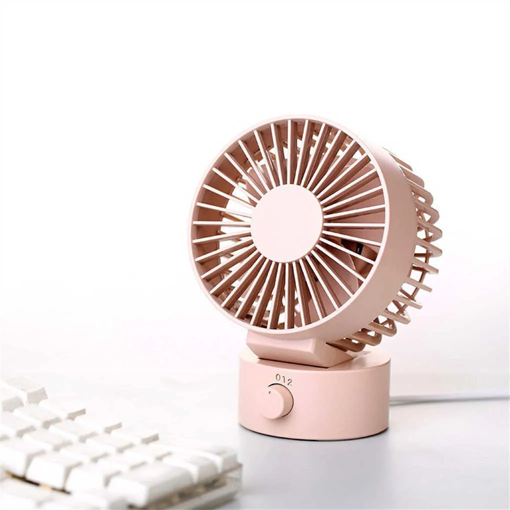 Ventilatori elettrici Mini ventilatore USB Ventilatore a batteria ricaricabile con timer Ventilatore a vento forte 4 foglie Desktop portatile Ufficio silenzioso Campeggio all'aperto