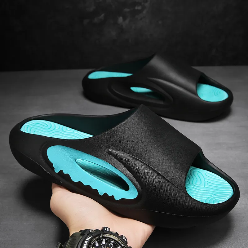 Slippers الموضة الحد الأدنى تصميم جوفاء رجال شرائح منصة إيفا النعال الصيف الصيف في الهواء الطلق في الهواء الطلق أحذية الرجال 230713
