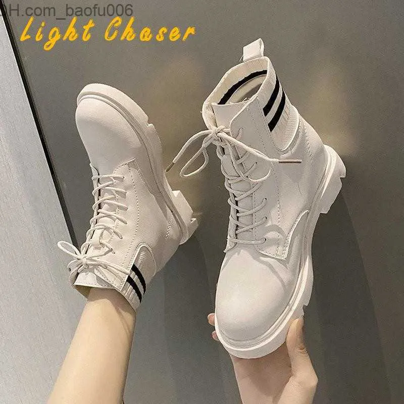 Stövlar Kvinnors fotled Stövlar Fashion Platform High Heels Winter Shoes Women's Casual Feet Motorcykelstövlar Spring Women's Short Boots Z230714