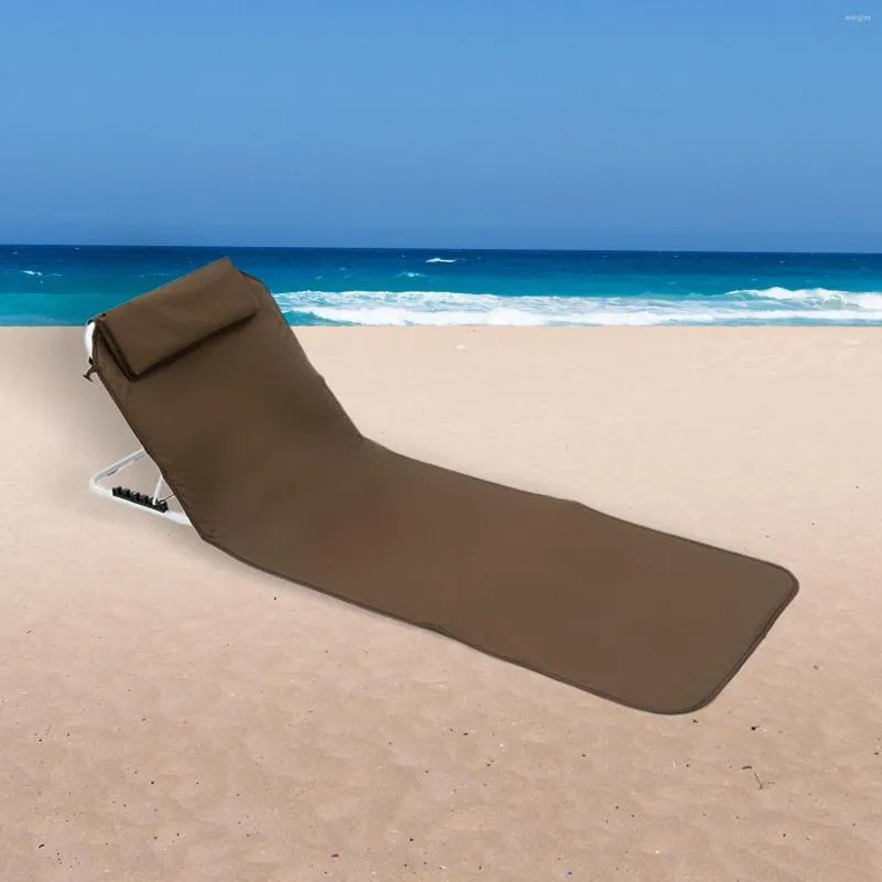 Camp Furniture Camping Folding Floor Chair With Back Support Beach