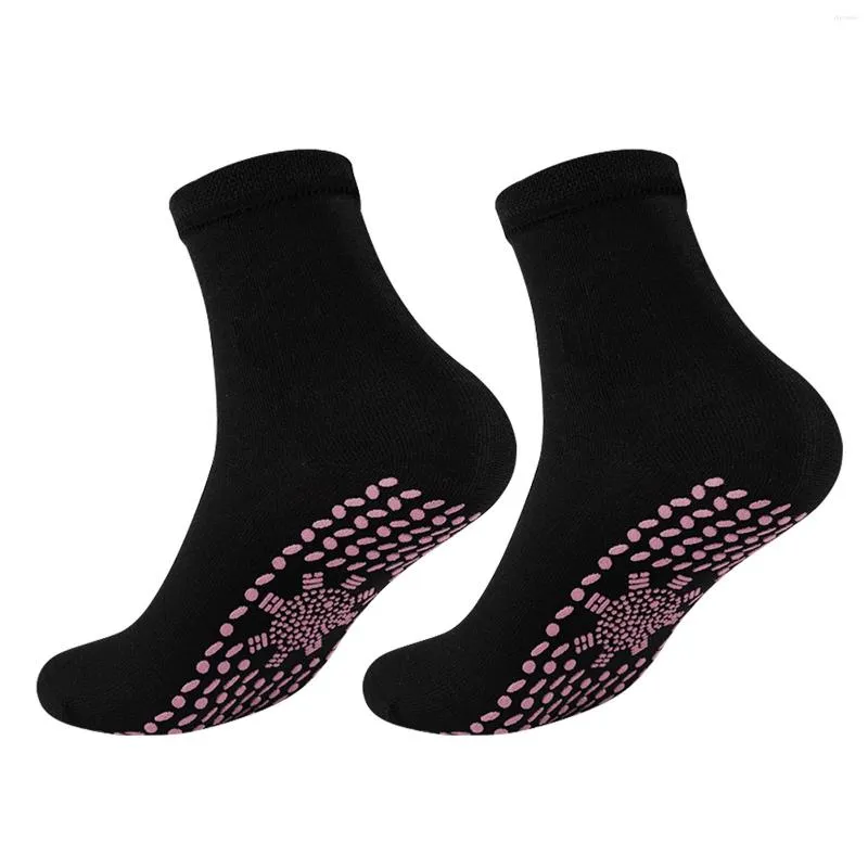 Herrensocken für Damen und Herren, Polyester, Wandern, Outdoor-Sport, Fußmassage, weich, atmungsaktiv, dichtes Punktdesign, Winter, warm, selbsterhitzend, Skifahren