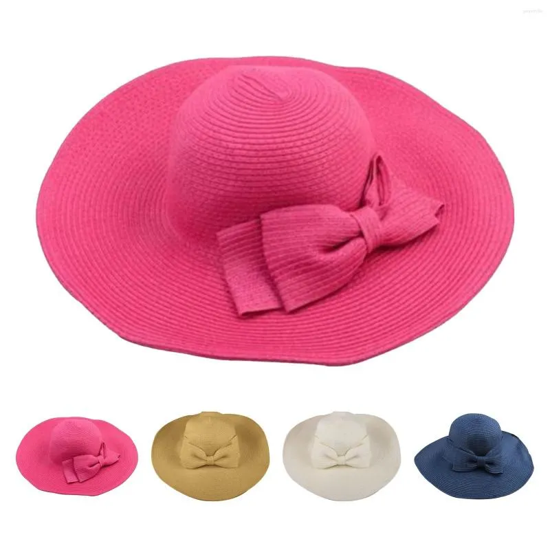 Cappelli a bordo largo 2023 Cappello di paglia vuota di moda per donne Summer Sun Beach Protection Ladies Party Wholesale Sunier L5