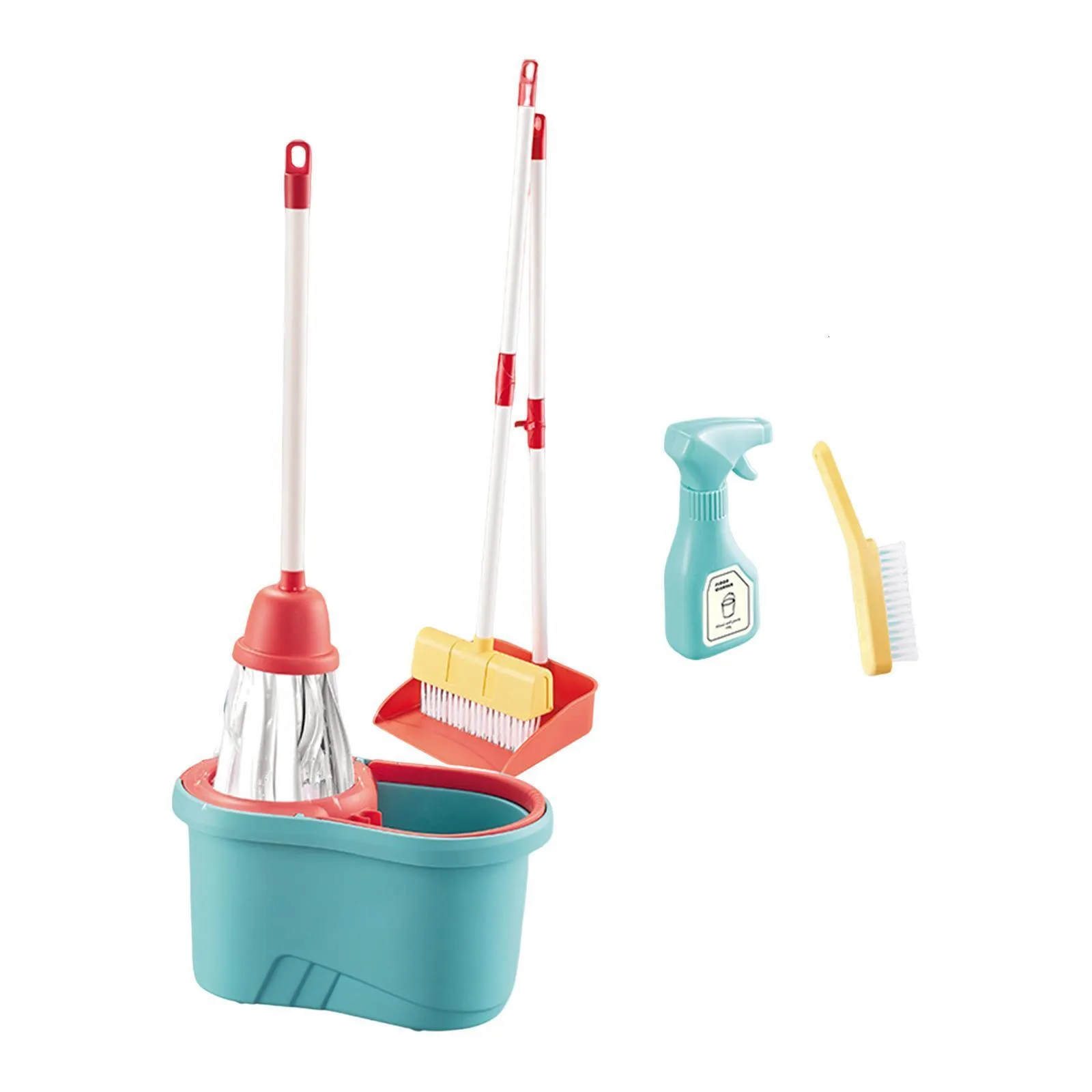 Kids Cleaning Set Role Play Toy Pretend Play House Cleaning Tools Developmental Toy for Kids