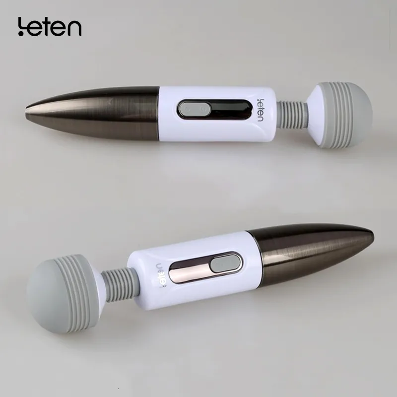 Vibratoren Leten Riesiger Kopfvibrator für weibliche Masturbation, Orgasmus, AV-Zauberstab, Massagegerät, Nippel-Klitoris-Stimulation_voghion.com