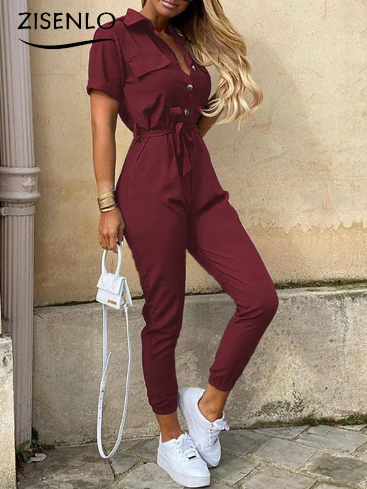 All red polo shop jumpsuit