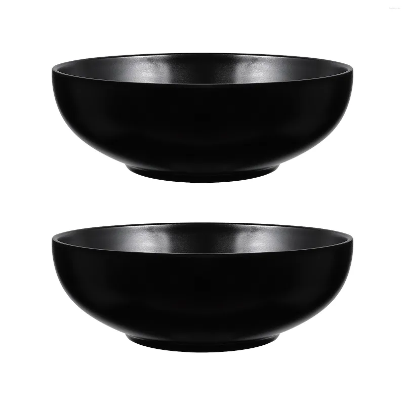 Dinnerware Sets 2pcs Plastic Dish Set Noodle Bowls Chinese Japanese Style Ramen Udon Serving Melamine