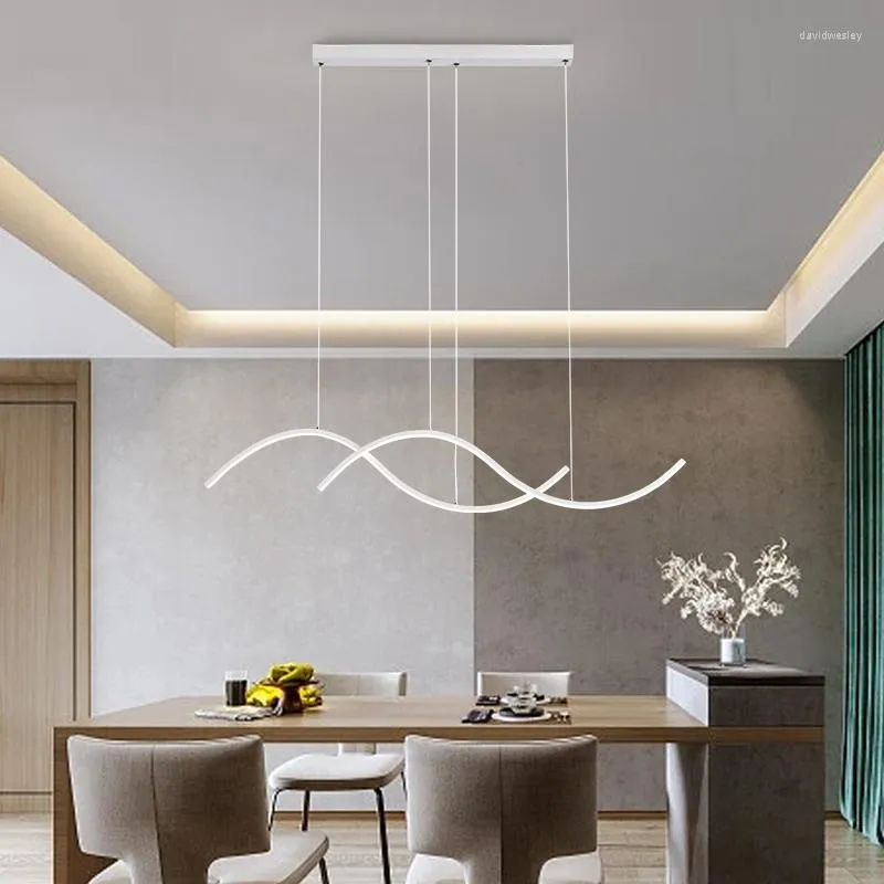 Hängslampor minimalistisk matsalslampa led dekorativt tak ljuskrona hängande belysning för levande sovrumsarmaturer