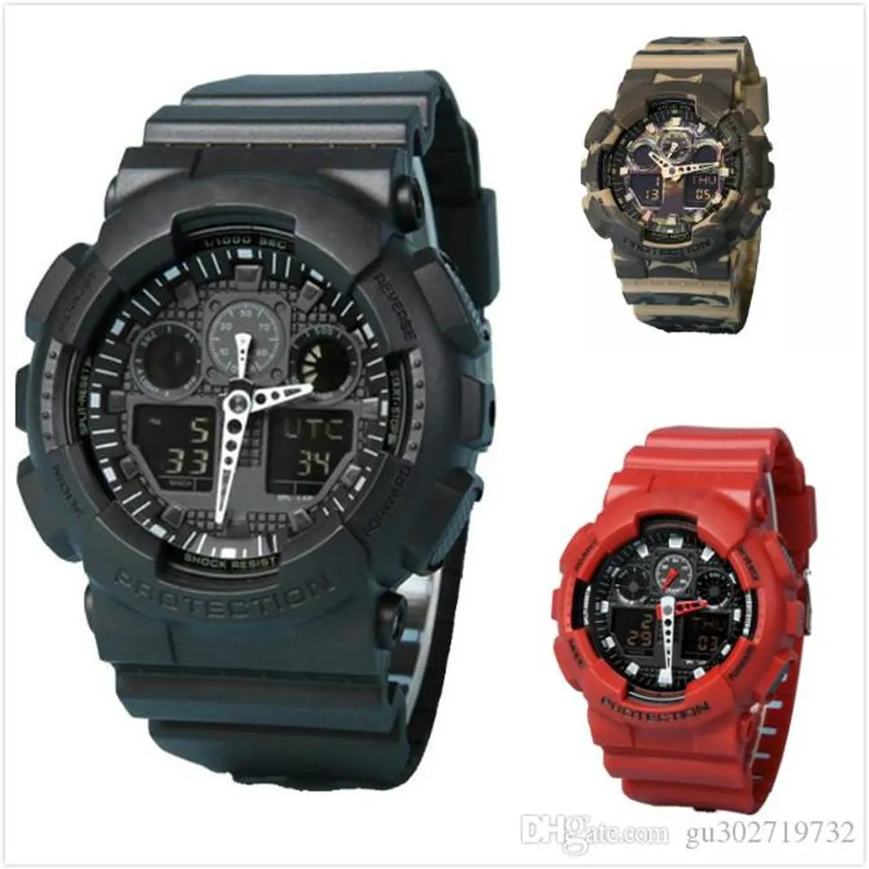 Original shock watches mens sport wr200ar g watch Army Military Shocking Waterproof Watch all pointer work Digital Wristwatch 10 c250p