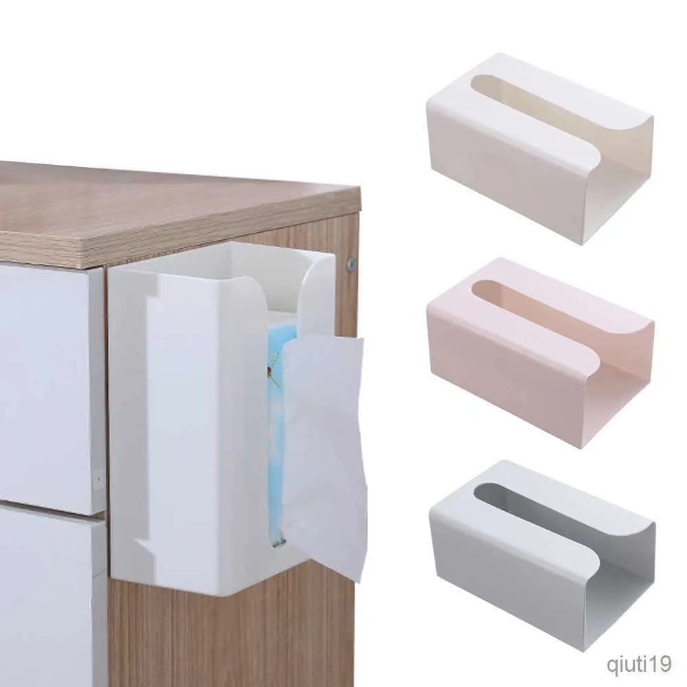 Caixas de lenços de papel Guardanapos Caixa de lenços Punch-FreeParede pendurar caixa Decoração de sala de estar cozinha Caixa de armazenamento de mesa Porta-guardanapos Acessórios de banheiro R230714