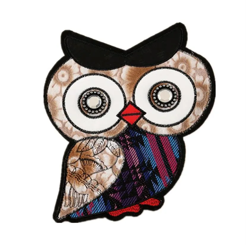 Clothing Accessories owl shape embroidered patch Sewing Tools283R