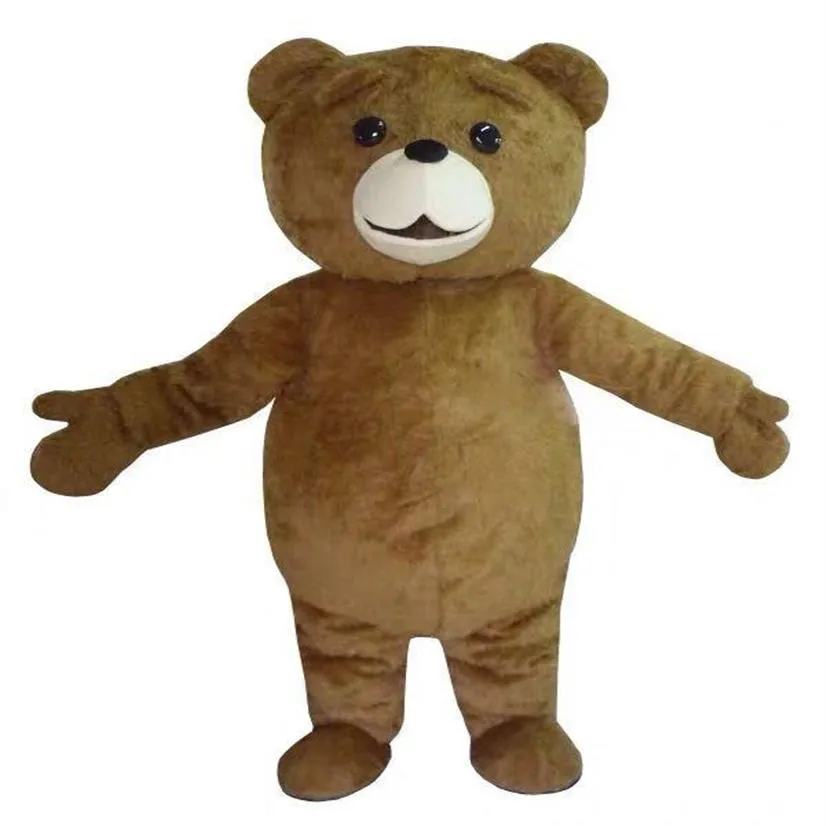 2021 Fabbrica Di Sconto Ted Costume Orso Costume Della Mascotte Formato Adulto Natale Carnevale Festa Di Compleanno Fancy Outfit340j