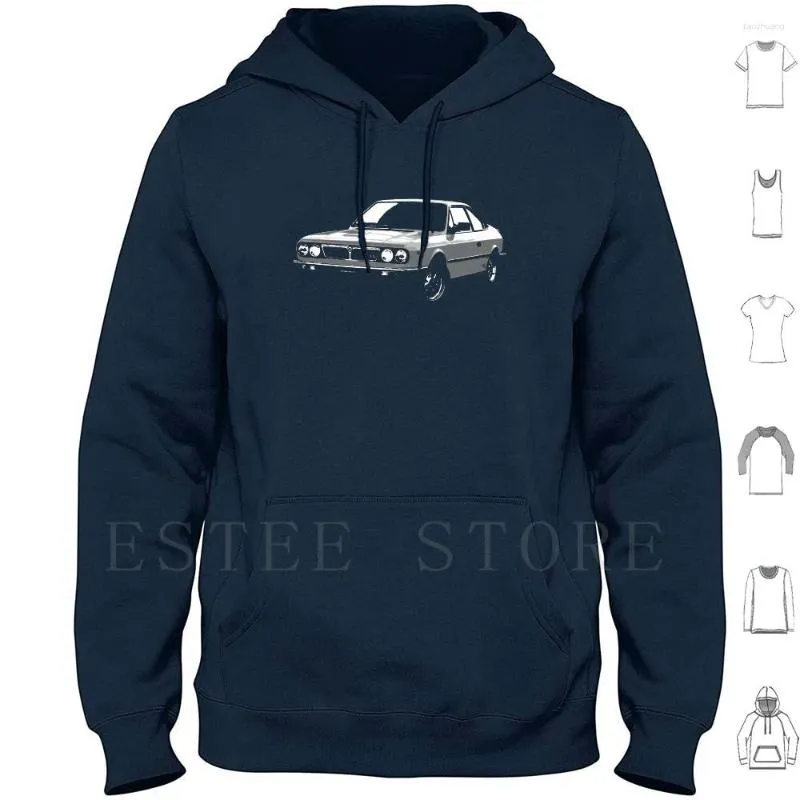 Sweats à Capuche Homme Lancia Beta Coupe (Gris) Manches Longues Hpe Luxury Sedan Saloon Sports Sportscar Car Cars