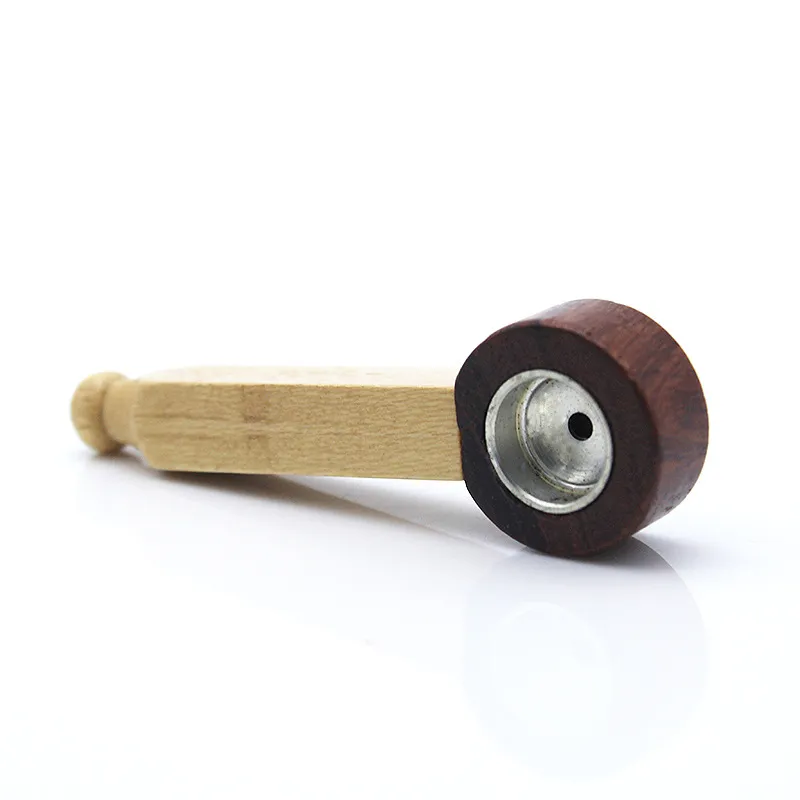 Solid wood pipe Journey Pure handmade mini Smoking Pipe Bubblers pipes Creative smoking set Spoon molding Portable dry herb tobacco pipe