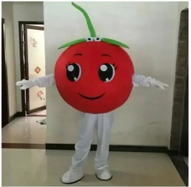 2023 Cherry Mascot Costume Top Quality Anpassa tecknad fruktanime temakaraktär vuxen storlek jul karneval fancy klänning