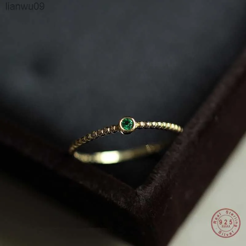 925 Sterling Silver Vintage Emerald Ring Women Light Luxury Fashion Wedding Engagement Highend Jewelry Girlfriend Gift L230704