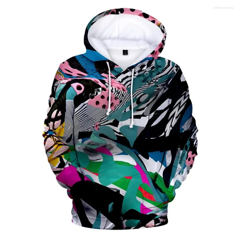 Herrtröjor texturer tröja 3d hoodie män/kvinnor trycker streetwear långärmad höst vinter trackover överdimensionerad hane