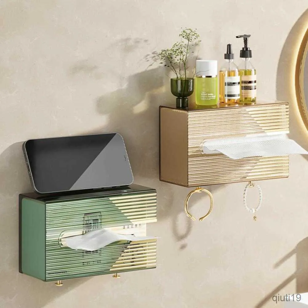 Tissue Boxes Napkins Wall Mounted Tissue Box Paper Towel Holder for Kitchen Office Napkin Container Baby Wipes Paper Storage Box Tissue Holder R230714