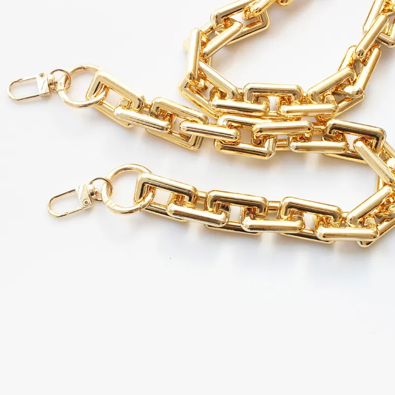 Pièces de sac accessoires 1PC résine chaîne de remplacement pièces détachables bracelet en or femmes poignée d'épaule chaîne carrée femme sac accessoires 30405060cm 230713