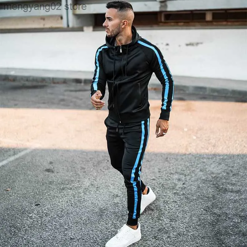 Men's Tracksuit Compression Quick-drying Male Sports Training Suit Gym Jogging  Running Suit Male Fitness Training Clothes - Running Sets - AliExpress