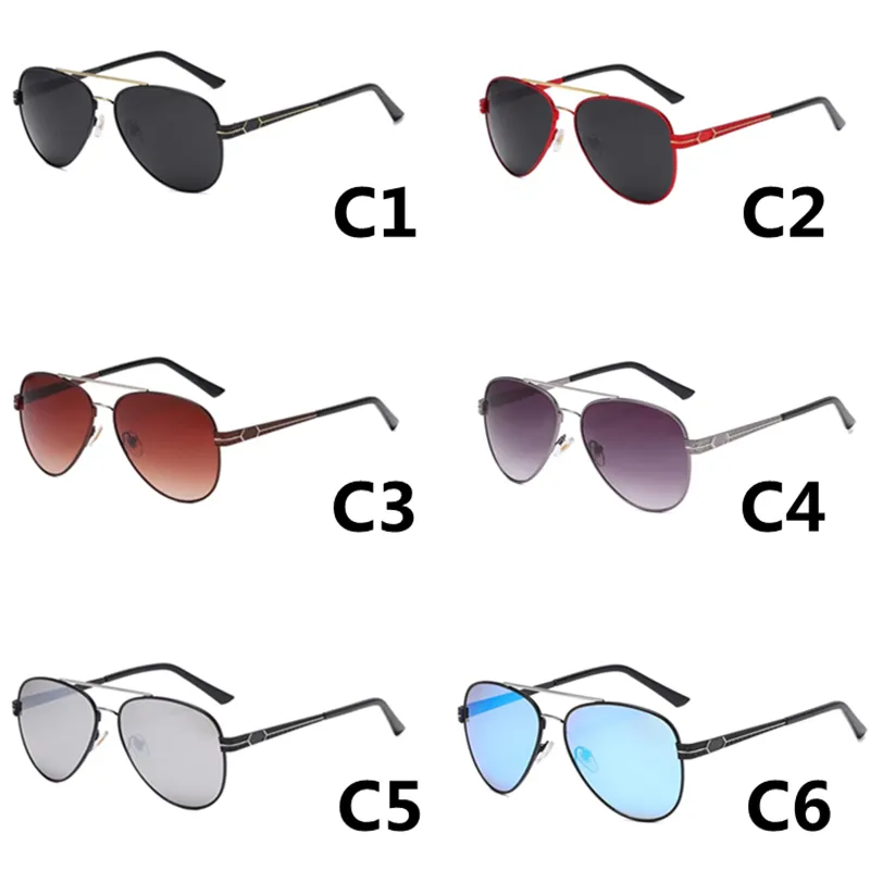Óculos de sol piloto clássicos homens mulheres design de sol óculos de sol vintage Óculos de metal uv400 yewear gafas