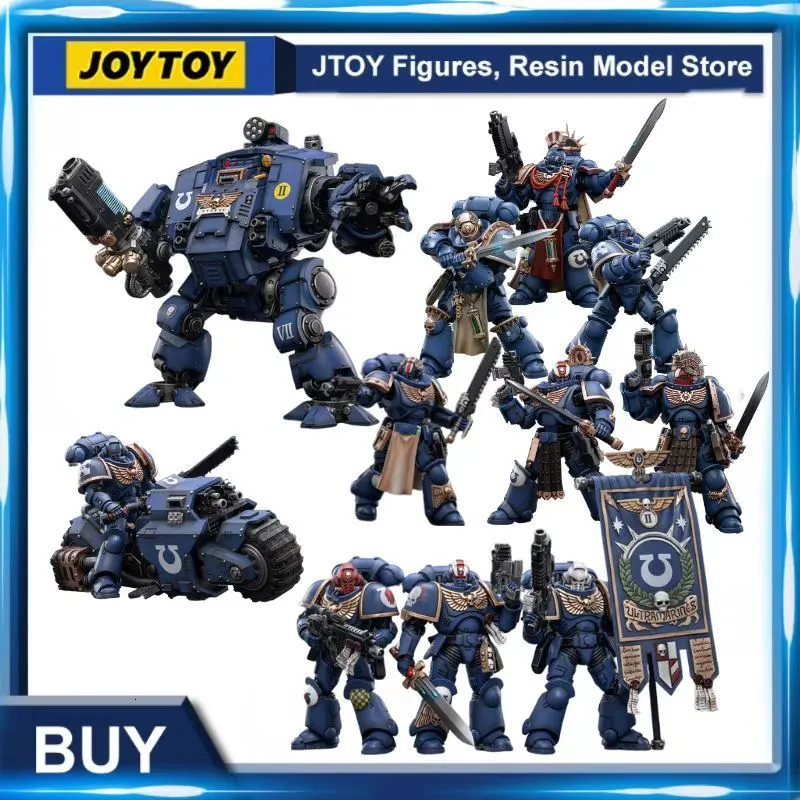 Action Toy Figures Joytoy 1/18 Action Figure 40k Ultra Squads Mechas Anime Collection Soldiers Militär Model 230714