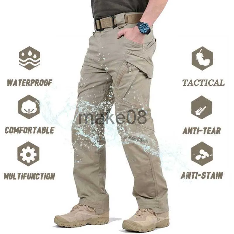 Pantalons pour hommes IX9 City Pantalons tactiques militaires Hommes SWAT Combat Army Pantalons Casual Hommes Randonnée Pantalons Extérieur Pantalons Cargo Pantalons Imperméables J230714