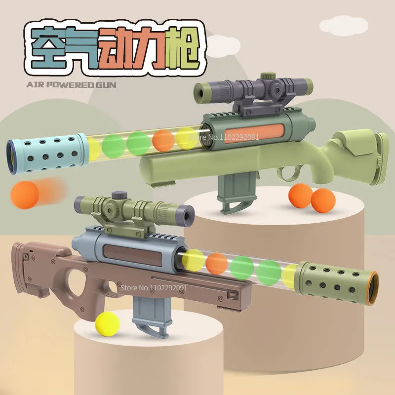 Gun Toys Children's Toy M416 Air powered Soft Bullet Parent Child Interaction 98k Sniper Rifle Boy 230713